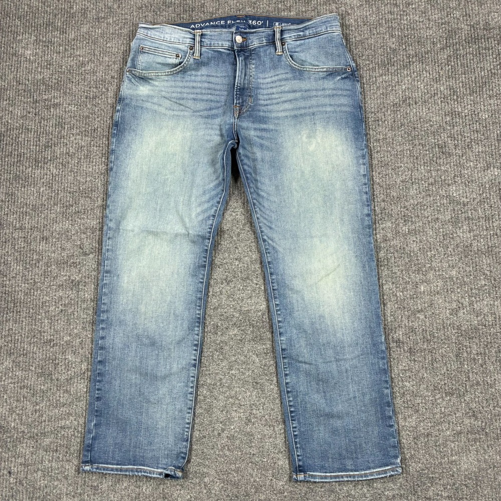 Arizona Advance Flex 360 Mens 36x29 Straight Stretch Blue Jeans Repreve Denim